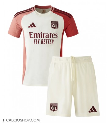 Olympique Lyonnais Terza Maglia Bambino 2024-25 Manica Corta (+ Pantaloni corti)